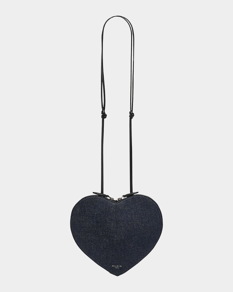 Le Coeur Crossbody Bag in Denim